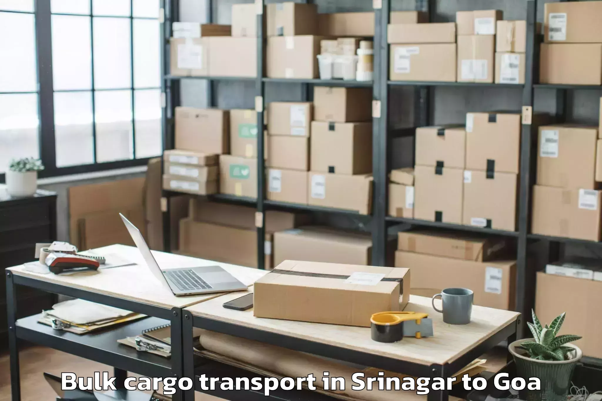 Book Srinagar to North Goa Airport Gox New Bulk Cargo Transport Online